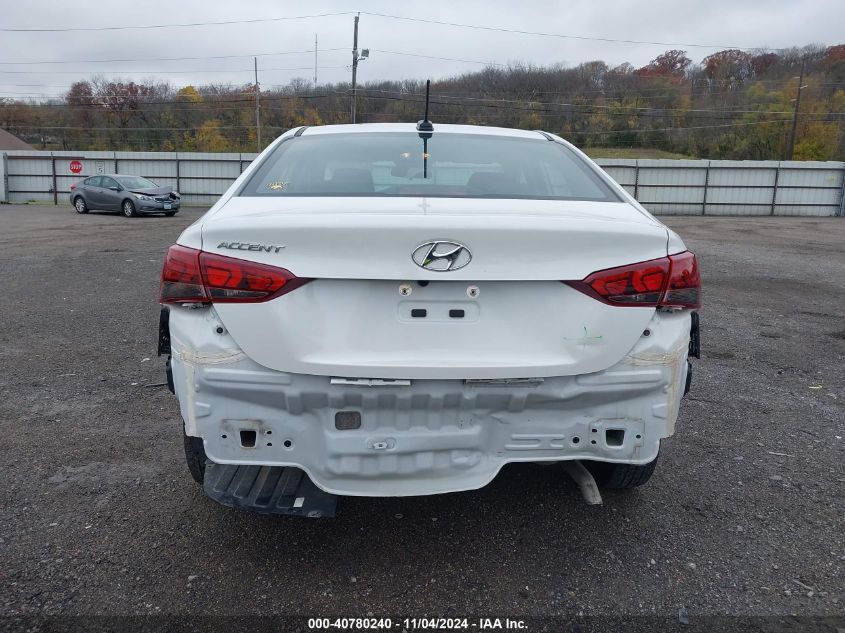 2022 Hyundai Accent Sel VIN: 3KPC24A62NE160512 Lot: 40780240