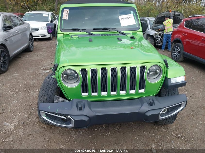 2018 Jeep Wrangler Unlimited Sahara 4X4 VIN: 1C4HJXEG9JW321693 Lot: 40780266