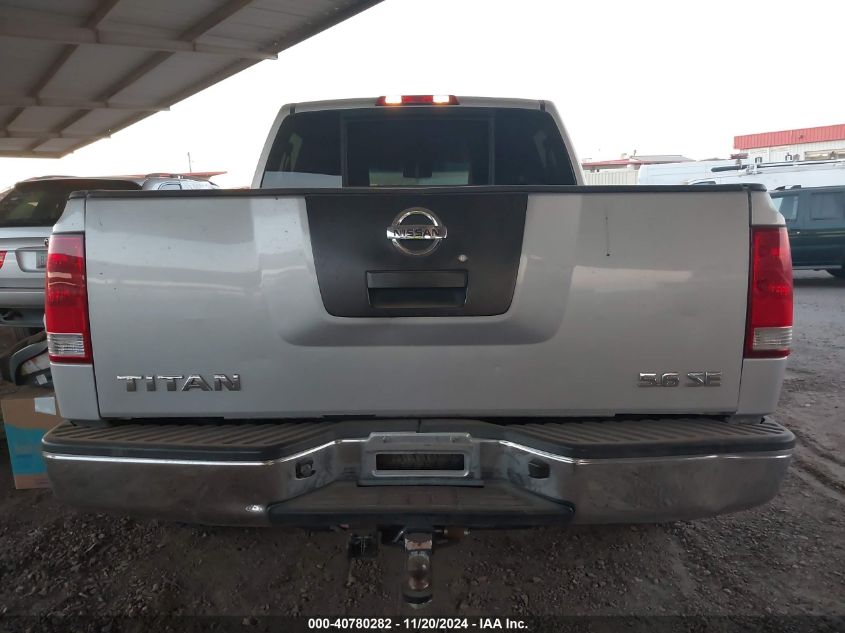 2008 Nissan Titan Se VIN: 1N6AA07D78N302939 Lot: 40780282