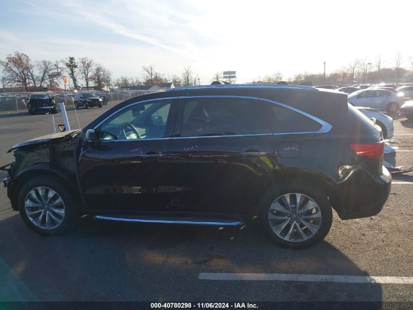 2015 Acura Mdx Technology Package VIN: 5FRYD4H41FB004279 Lot: 40780298