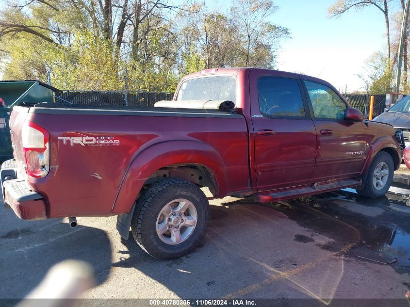 2005 Toyota Tundra Limited V8 VIN: 5TBDT481X5S489730 Lot: 40780306