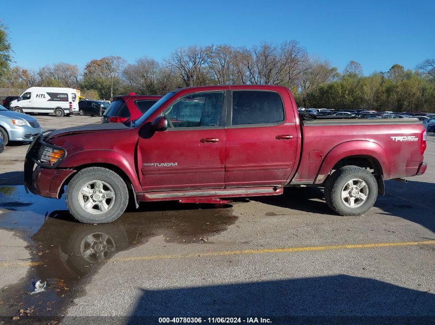 2005 Toyota Tundra Limited V8 VIN: 5TBDT481X5S489730 Lot: 40780306