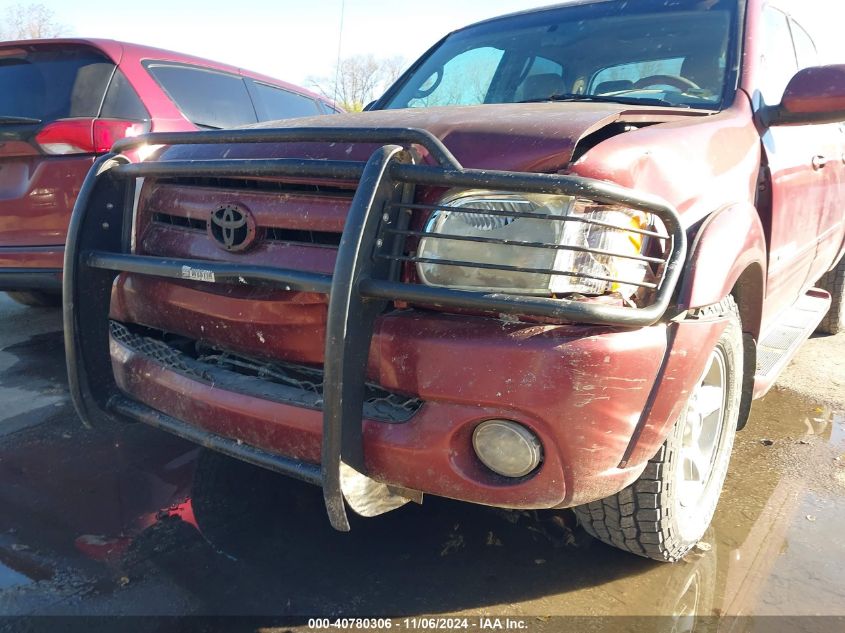 2005 Toyota Tundra Limited V8 VIN: 5TBDT481X5S489730 Lot: 40780306