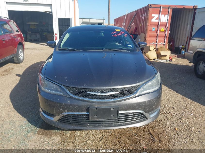 2016 Chrysler 200 Limited VIN: 1C3CCCAB0GN104348 Lot: 40780322