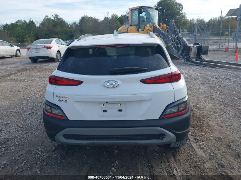 2022 Hyundai Kona Sel VIN: KM8K32AB6NU914714 Lot: 40780531