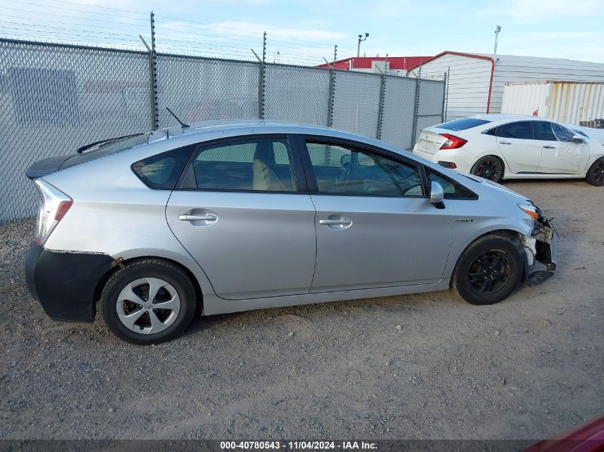 2014 Toyota Prius Two VIN: JTDKN3DU4E0374899 Lot: 40780543