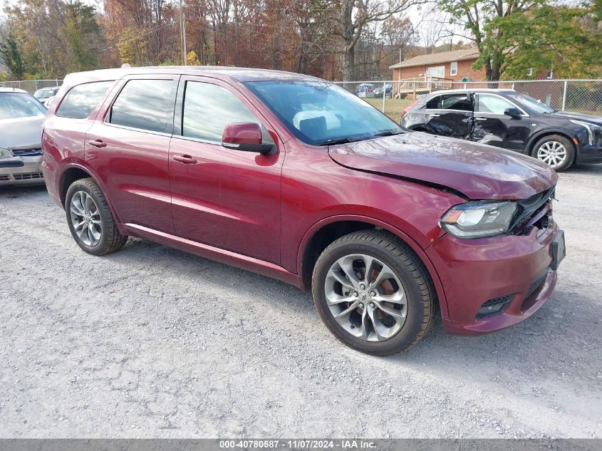 2020 Dodge Durango Gt Plus Awd VIN: 1C4RDJDG5LC261653 Lot: 40780587