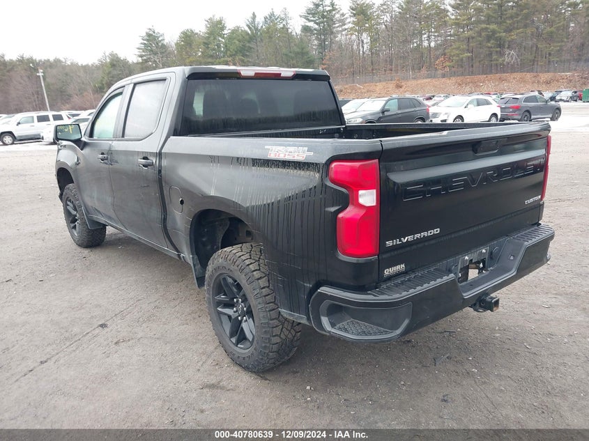Vin: 1gcpyceh9mz433874, lot: 41270124, chevrolet silverado 1500 4wd  short bed custom trail boss 20213
