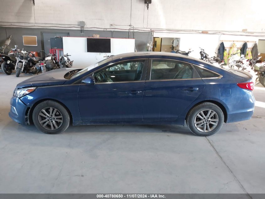 2016 Hyundai Sonata Se VIN: 5NPE24AF0GH376169 Lot: 40780650