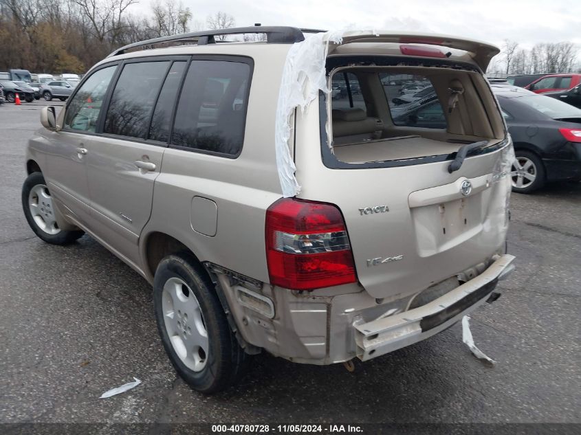 2007 Toyota Highlander Limited V6 VIN: JTEEP21A570211687 Lot: 40780728