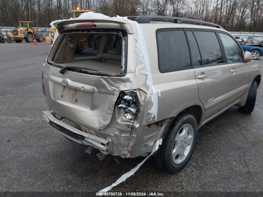 2007 Toyota Highlander Limited V6 VIN: JTEEP21A570211687 Lot: 40780728