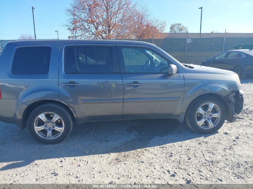 2012 Honda Pilot Ex-L VIN: 5FNYF4H66CB035603 Lot: 40780827