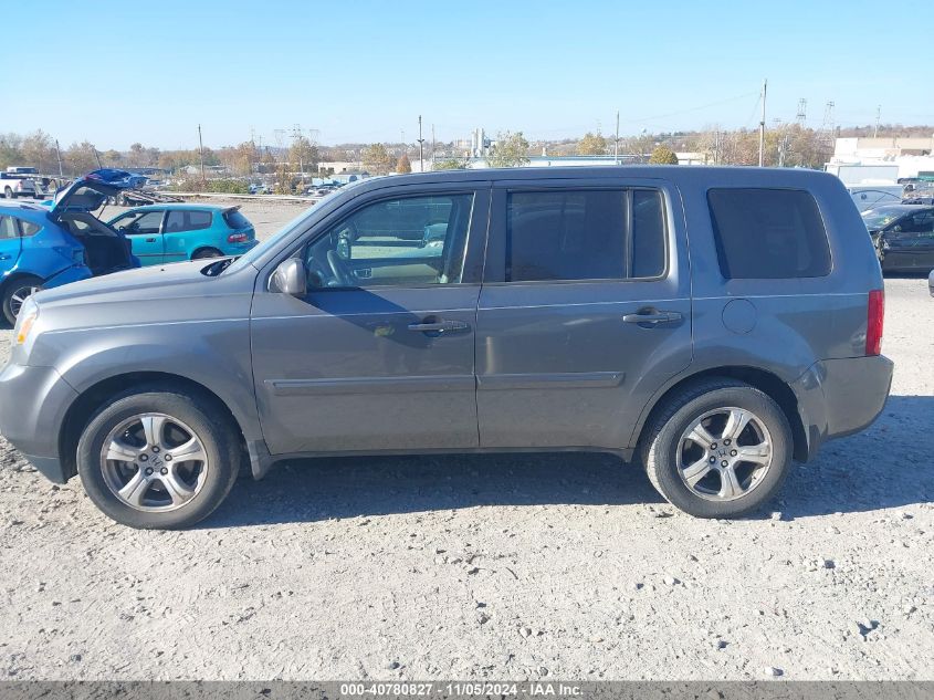 2012 Honda Pilot Ex-L VIN: 5FNYF4H66CB035603 Lot: 40780827