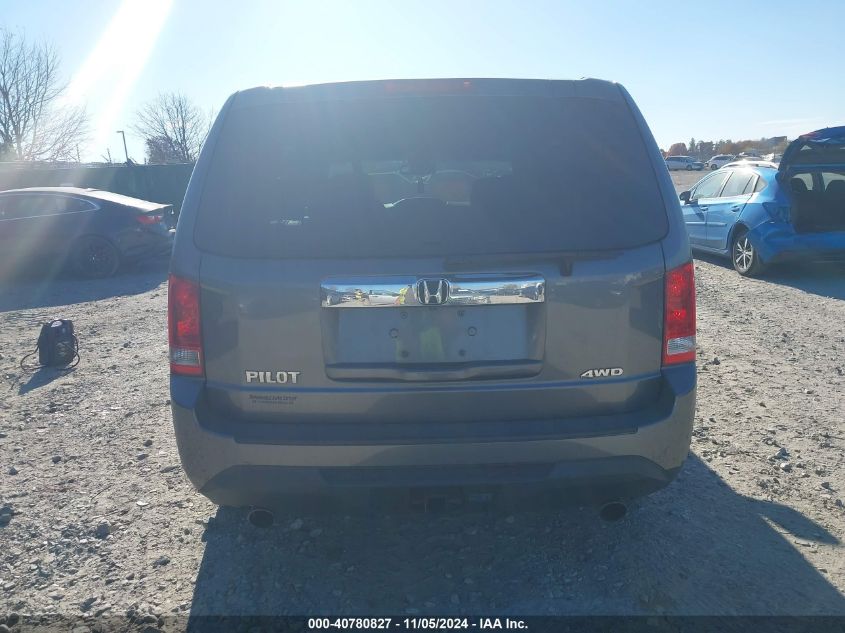 2012 Honda Pilot Ex-L VIN: 5FNYF4H66CB035603 Lot: 40780827