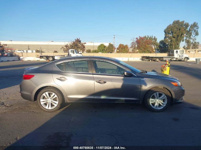 2013 Acura Ilx Hybrid 1.5L VIN: 19VDE3F70DE300491 Lot: 40780835