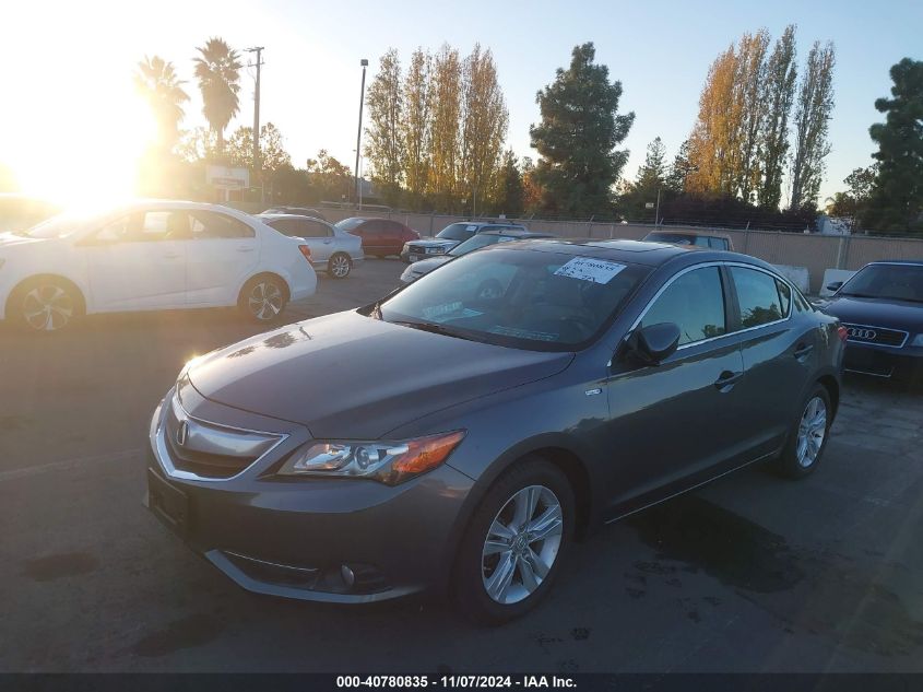 2013 Acura Ilx Hybrid 1.5L VIN: 19VDE3F70DE300491 Lot: 40780835