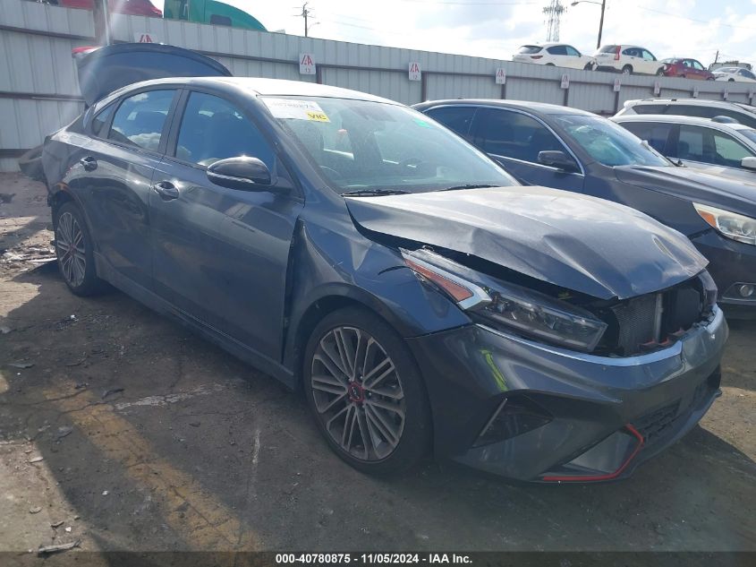 2022 Kia Forte Gt VIN: 3KPF44AC0NE493272 Lot: 40780875