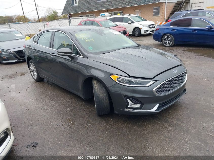 VIN 3FA6P0SUXKR249615 2019 Ford Fusion, Energi Tita... no.1