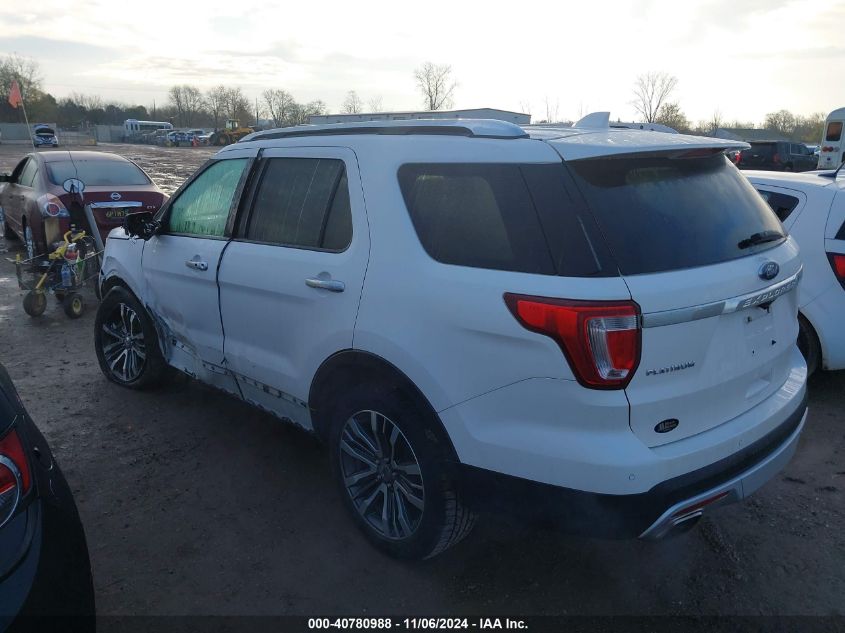 2017 Ford Explorer Platinum VIN: 1FM5K8HT4HGA57815 Lot: 40780988