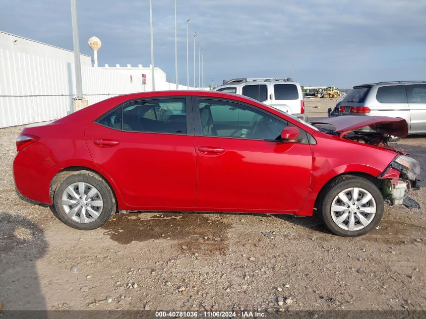 2016 Toyota Corolla Le VIN: 5YFBURHE4GP485776 Lot: 40781036