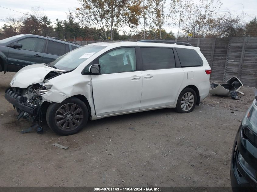 2017 Toyota Sienna Limited Premium 7 Passenger VIN: 5TDDZ3DC3HS153042 Lot: 40781149