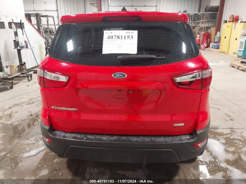 2018 Ford Ecosport S VIN: MAJ3P1RE8JC203009 Lot: 40781153