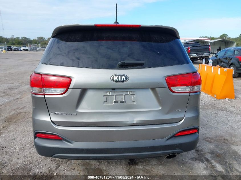 2017 Kia Sorento Lx V6 VIN: 5XYPGDA54HG190452 Lot: 40781204