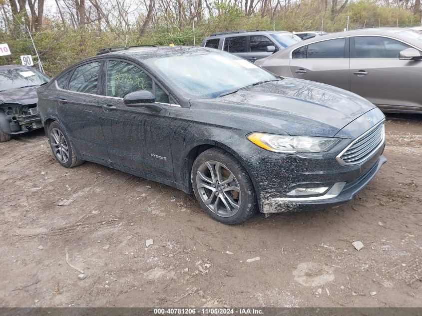 2017 Ford Fusion Hybrid Se VIN: 3FA6P0LUXHR300344 Lot: 40781206