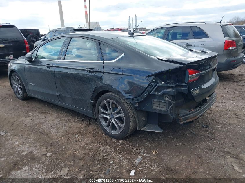 2017 Ford Fusion Hybrid Se VIN: 3FA6P0LUXHR300344 Lot: 40781206