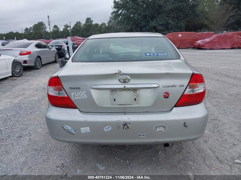 2004 Toyota Camry Xle VIN: 4T1BE30K64U792288 Lot: 40781224