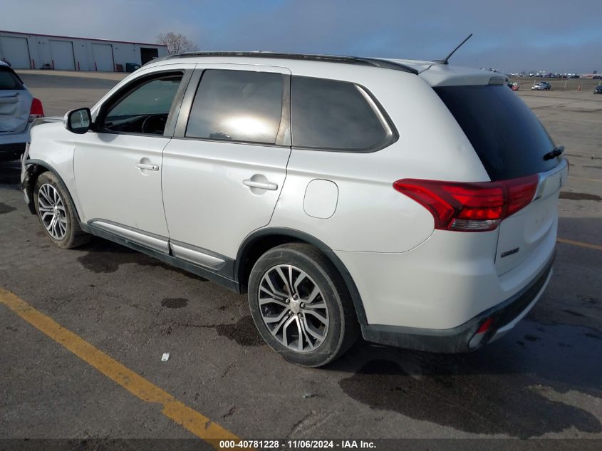 2016 Mitsubishi Outlander Sel VIN: JA4AD3A36GZ036567 Lot: 40781228