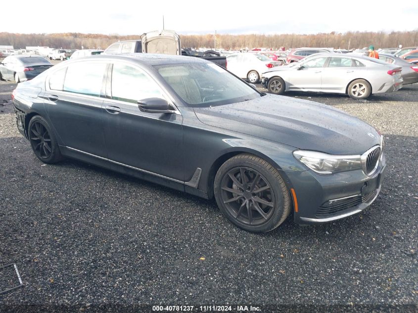 2016 BMW 740I VIN: WBA7E2C59GG546636 Lot: 40781237