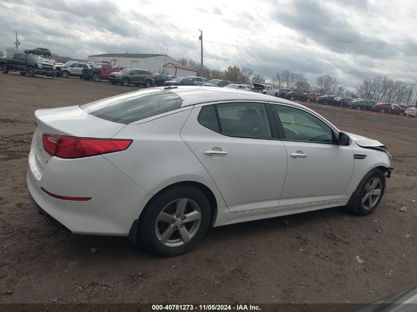 2015 Kia Optima Lx VIN: 5XXGM4A73FG378567 Lot: 40781273