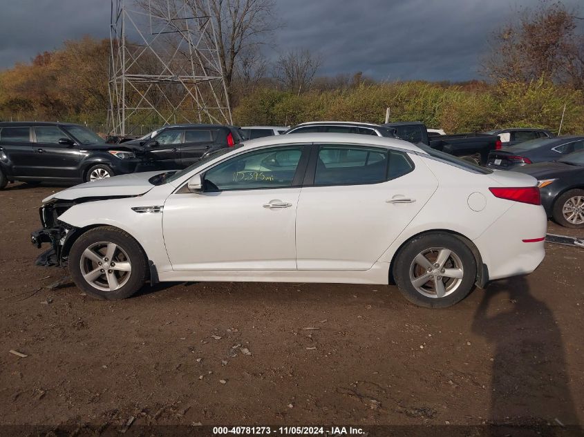 2015 Kia Optima Lx VIN: 5XXGM4A73FG378567 Lot: 40781273