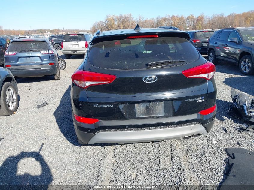 2017 Hyundai Tucson Limited VIN: KM8J3CA22HU535019 Lot: 40781278