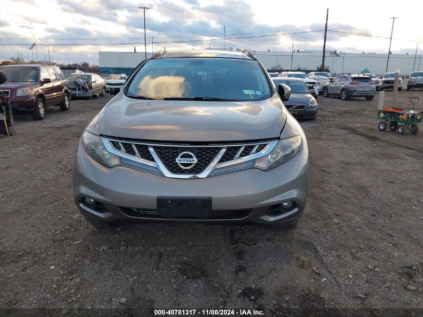 2011 Nissan Murano Sl VIN: JN8AZ1MW7BW160637 Lot: 40781317