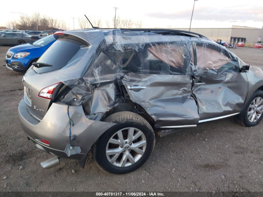 2011 Nissan Murano Sl VIN: JN8AZ1MW7BW160637 Lot: 40781317