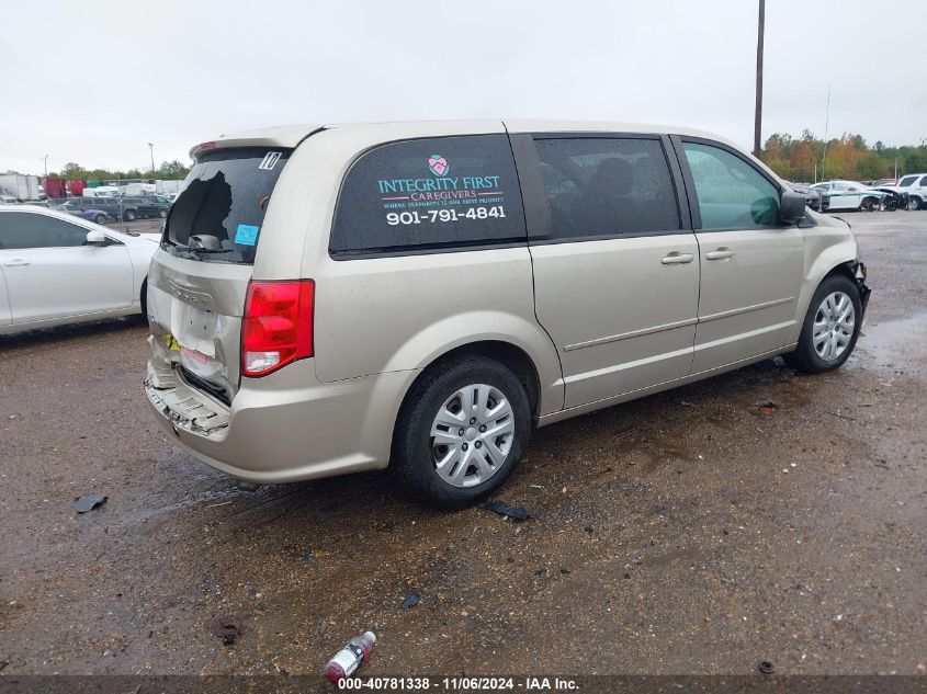 2015 Dodge Grand Caravan Se VIN: 2C4RDGBG0FR670290 Lot: 40781338