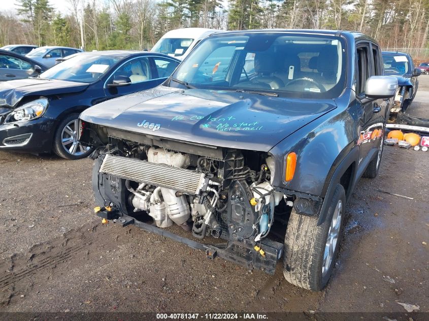 2016 Jeep Renegade Limited VIN: ZACCJBDTXGPD01874 Lot: 40781347