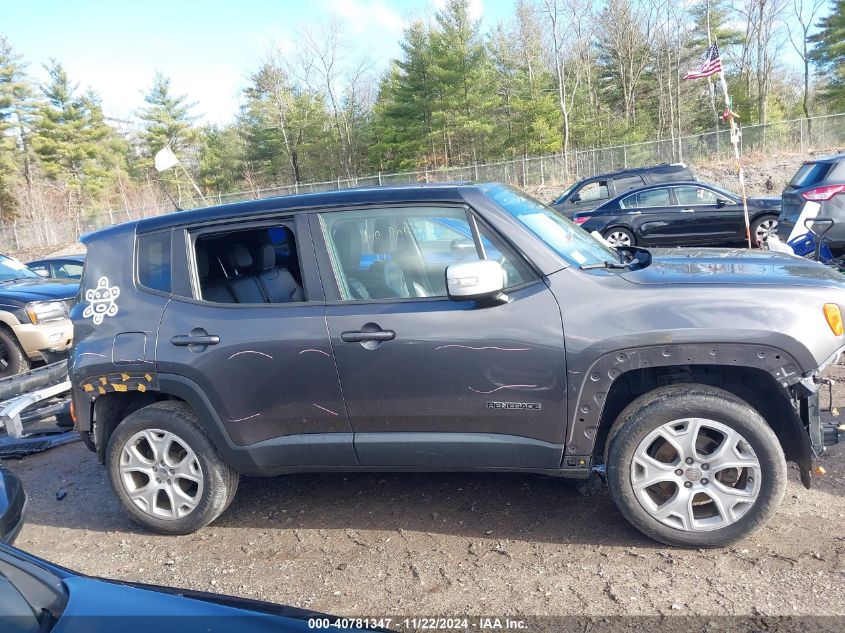 2016 Jeep Renegade Limited VIN: ZACCJBDTXGPD01874 Lot: 40781347