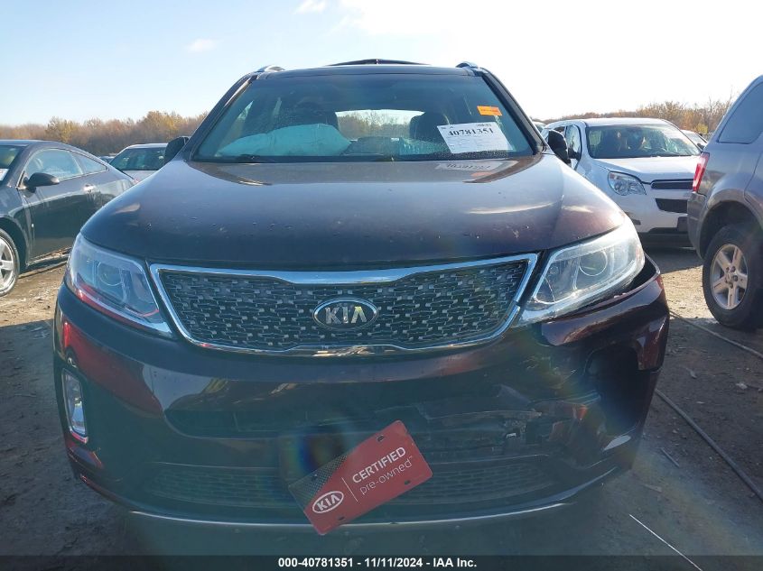 2014 Kia Sorento Sx V6 VIN: 5XYKWDA71EG496499 Lot: 40781351