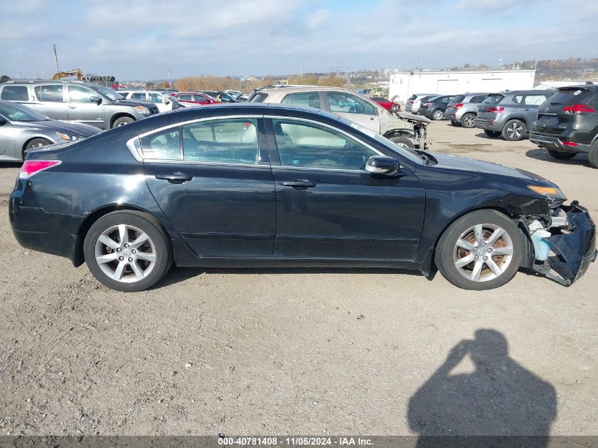 2012 Acura Tl 3.5 VIN: 19UUA8F57CA021427 Lot: 40781408