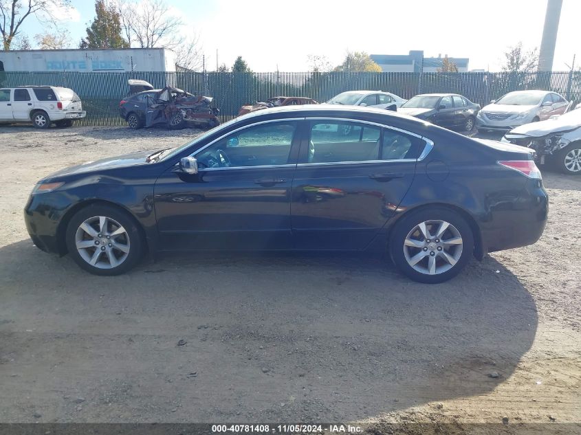 2012 Acura Tl 3.5 VIN: 19UUA8F57CA021427 Lot: 40781408