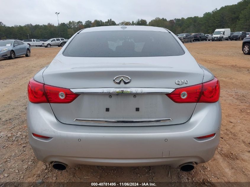 2014 Infiniti Q50 Hybrid Premium VIN: JN1AV7AP6EM690088 Lot: 40781495