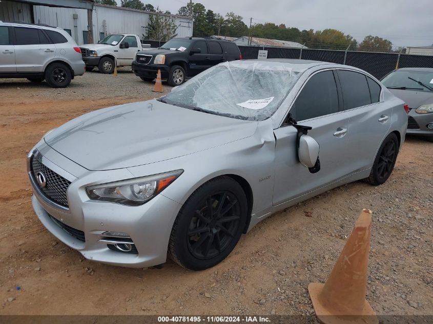 2014 Infiniti Q50 Hybrid Premium VIN: JN1AV7AP6EM690088 Lot: 40781495