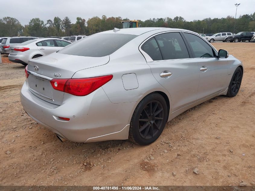 2014 Infiniti Q50 Hybrid Premium VIN: JN1AV7AP6EM690088 Lot: 40781495