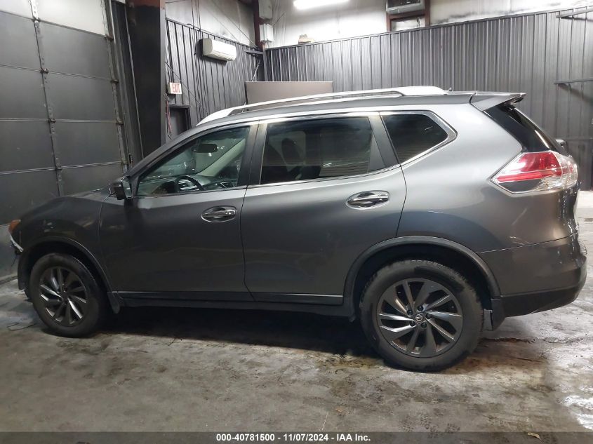 2016 Nissan Rogue Sl VIN: KNMAT2MV1GP683440 Lot: 40781500