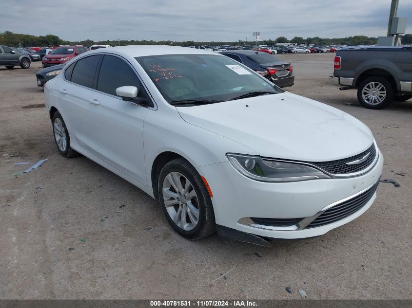 2016 Chrysler 200 Limited VIN: 1C3CCCAB7GN123236 Lot: 40781531