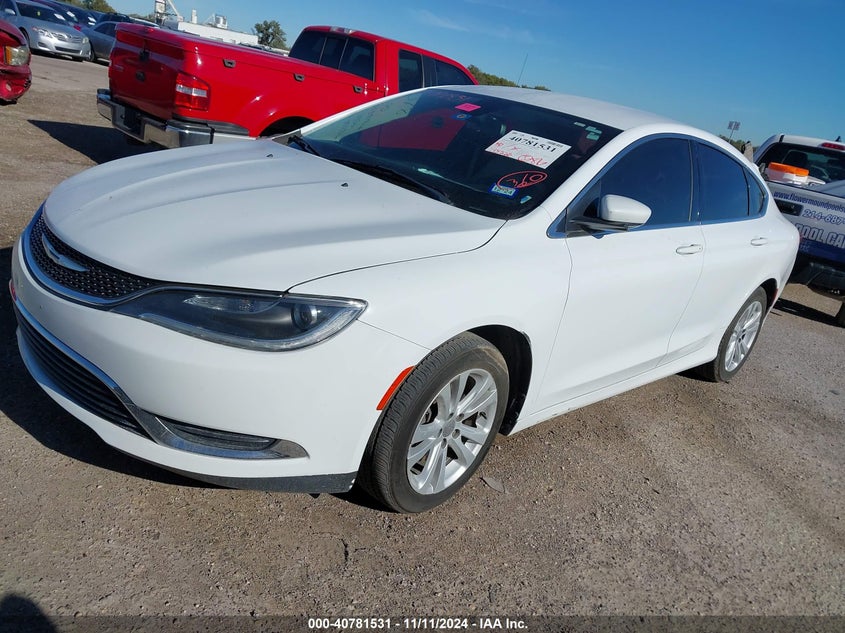 Vin: 1c3cccab7gn123236, lot: 41271016, chrysler 200 limited 20162
