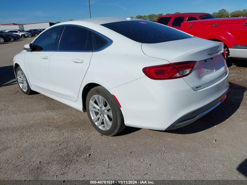 Vin: 1c3cccab7gn123236, lot: 41271016, chrysler 200 limited 20163